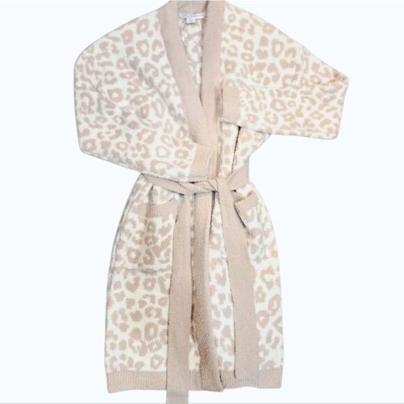 Cupcakes & Cashmere Leopard Print Long L/S Robe - Picture 2 of 6